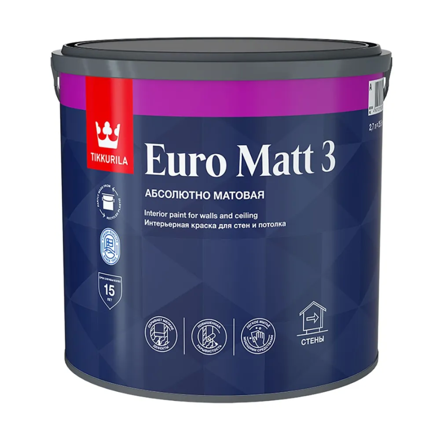 Краска Tikkurila Euro Matt 3